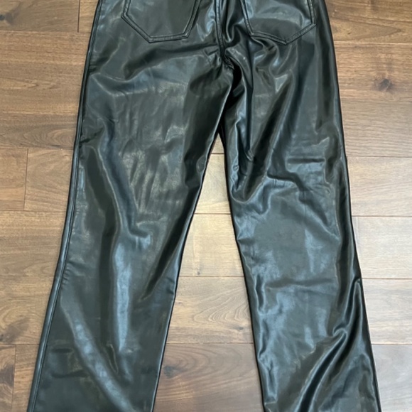 COPY - Never been worn faux leather boot cut pants - Picture 3 of 4